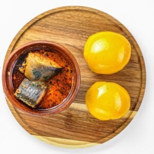 Onunu with fish pepper soup